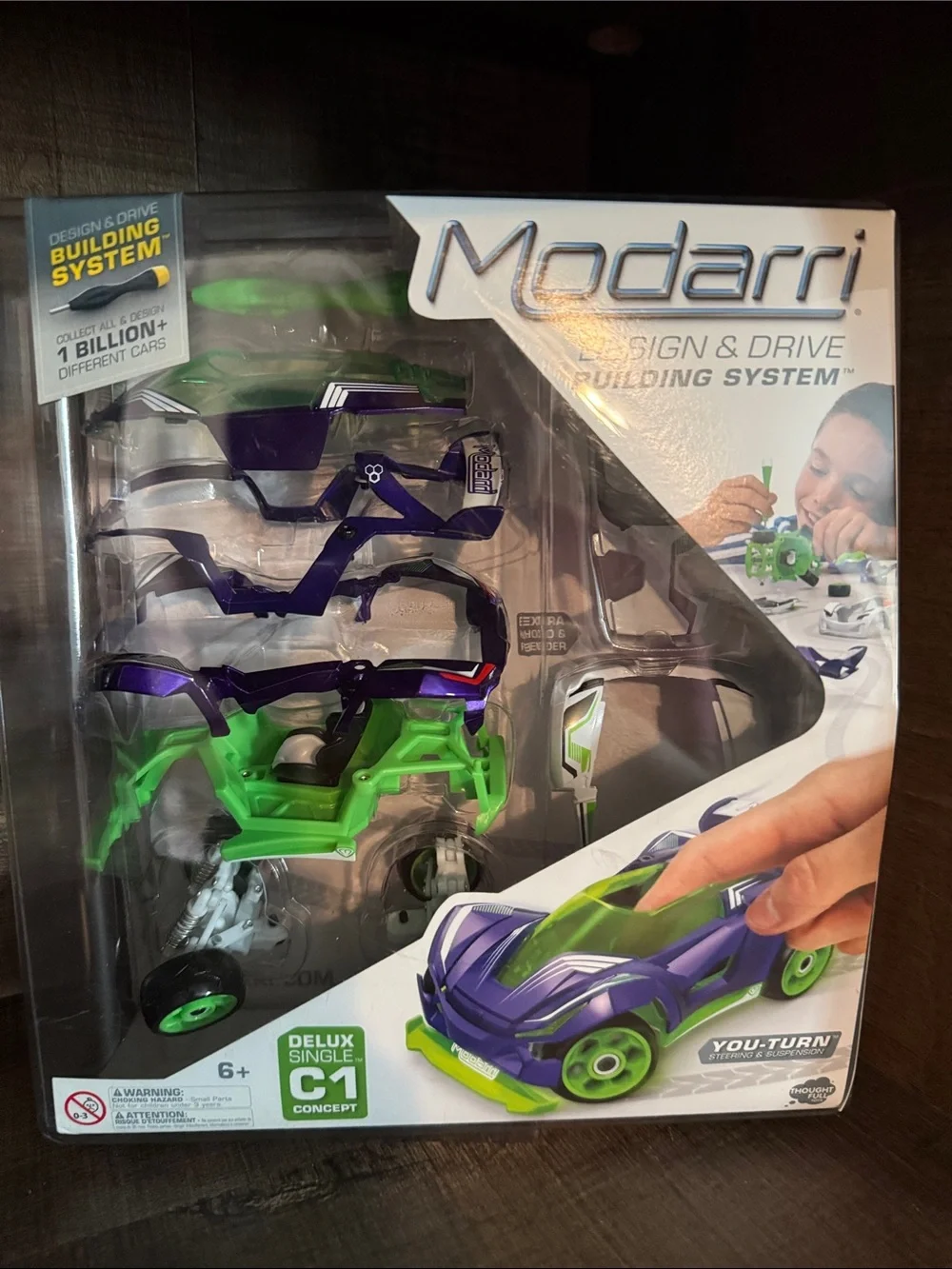 Moda Modarri Build & Drive Toy Car Kit - Green & Purple